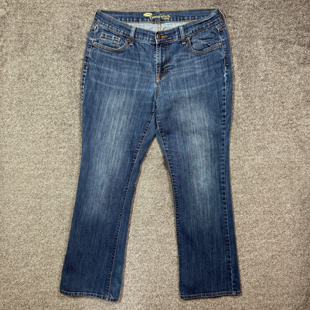 Old Navy Jeans Womens 10 Short Sweetheart Bootcut Dark Wash Stretch Denim‎ Pants